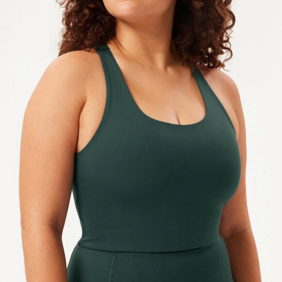 Girlfriend Collective Moss Paloma Racerback Bra - Picture 1 of 5